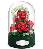 Музичний конструктор Musical Roses серія Musical Flask Червоні троянди під куполом