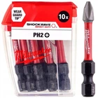 Бита SHOCKWAVE MILWAUKEE, PH2, 50мм, (10шт)