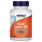 Риб'ячий жир з печінки тріски Now Foods (Cod Liver Oil) 1000 мг 90 капсул (NOW-01743)