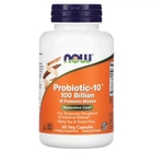 Пробіотик-10 NOW Foods (Probiotic-10) 100 мільярдів 60 рослинних капсул (NOW-02904)