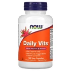 Мультивітаміни та мікроелементи NOW Foods (Daily Vits) 120 вегетаріанських капсул (NOW-03776)