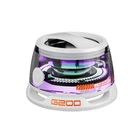 Беспроводная колонка G200 Outdoor Magnetic Bluetooth 5.3 Speaker Wireless Portable Mini Travel with RGB Color Light and Phone Holder for Ios, TWS, IPX5, 7h, WHITE-BLACK