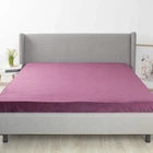 Простыня на резинке 160×200 ТЕП VELOUR бордовая, велюр 200 г/м²