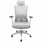 Офисное кресло Fantech OCA258SV2 Серый сетчатая спинка 3D подлокотники эргономичное