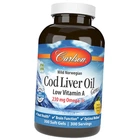 Норвезька олія печінки тріски Carlson Labs Cod Liver Oil Low Vitamin A 300 гелкапс Лимон (67353005)