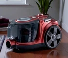 Пилосос Crownberg 3000Вт, для сухого прибирання з системою фільтрації, для дому, килимів Червоний (5ІІО)