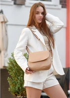 Сумка женская Sambag Rose BZN бежевый 20 х 24 х 7 см (94000026)
