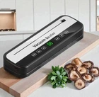 Вакууматор HZ Сенсорный 100 Вт вакуумный упаковщик продуктов черный (IOO)