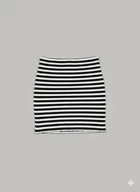 Юбка H&M 170 Белый 1241887_чер.полос