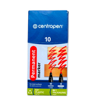 Маркер Centropen 2846/1 чорний круглий тонкий 1мм 10 шт