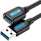 Дата кабель USB 3.0 AM/AF 0.5m black Vention (CBHBD) (355897)