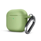 Силиконовый чехол для наушников Apple AirPods 4, Hang Case, зеленый, ультратонкий защитный кейс толщиной 2 мм, защита от царапин, пыли и ударов, компактный, с карабином для крепления, ArmorStandart (ARM81286)