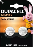Батарейка Duracell CR 2450 3V литиевая 2шт на блистере