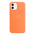 Чохол Silicone Case with MagSafe для iPhone 12/12 Pro Kumquat