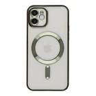 Чохол TPU Metallic Full Camera with Magsafe для iPhone 12 Green