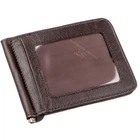 Удобный мужской зажим для купюр ST Leather 18938 Коричневый