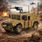 Конструктор Pingao HUMMER Військова техніка Бронемашина Хамер (318 дит.) 40017