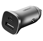 Автомобильное зарядное устройство UGREEN CD130 Dual USB Car Charger (Space Gray) (UGR-30780)