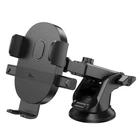 Автотримач для телефона HOCO H19 Mighty one-button car holder(center console) чорний
