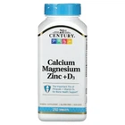 Кальцій магній цинк та вітамін D3 21st Century (Calcium Magnesium Zinc+D3) 250 таблеток CEN28048