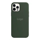 Чохол Silicone Case with MagSafe для iPhone 12 Pro Max Cyprus Green