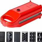 Мультипекарь Sokany SK-BBQ-836 700 Вт 6 в 1 антипригарное покрытие размер 29x11x8 5см для вафель кексов пончиков чуррос мадленов б