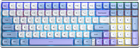 Клавиатура Aula S100pro RGB KRGD Red Switch Wireless/Bluetooth/Type-C UA White/Blue (6948391205762)