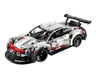 Конструктор Technic Porsche Порш 911 GT3 RS (білий) – 1580 деталей, спортивний суперкар 50 см