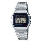 Электронные часы Casio Vintage A158WA-1 серебристые 30 м