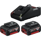 Набор аккумулятор + зарядное устройство Bosch 2xGBA 18Вх4.0Ah + GAL 18V-40 (1.600.A01.9S0)