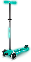 Дитячий самокат Micro Maxi Deluxe Glow LED Желейний зелений (mx116)