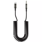 Аудіокабель Proove Steel Spring Type-C to 3.5 мм, довжина 1 м, чорний