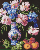 Алмазна мозаїка (AMO8123) Краса ірисів ©sophiia_іllustrations, 40 х 50 см Ідейка