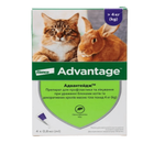 Краплі від бліх і кліщів Elanco Advantage 80 для котів понад 4 кг, пакунок 4 піпетки (54166)