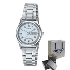 Женские часы Casio LTP-V006D-2B голубые 30 м