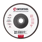 Диск шлифовальный лепестковый 180 x 22мм зерно K36 INTERTOOL BT-0223