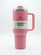 Термокружка Stanley Quencher H2.O FlowState™ Tumbler з трубочкою і ручкою 1.18 л Рожева