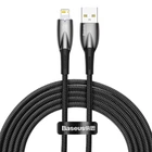 Кабель Baseus Glimmer Series Fast Charge USB-A to Lightning 2m Black (CADH000301)