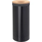 Бак для білизни з корковою кришкою Brabantia 35 л чорний матовий 120008 (00800766)