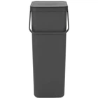 Ведро мусорное Brabantia Sort&Go 40 л серый 251047 (00801062)