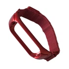 Ремінець для Xiaomi Mi Band 3/4/5/6 Milanese Loop Red