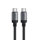 Кабель ACEFAST USB-C до USB-C алюминиевый alloy charging data cable C20-03 |1.2m, 60W/3A| Black