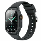 Смарт годинник XO J12 AMOLED 2.06 дюйма Bluetooth 5.3 IP68 чорний для активності та здоров'я