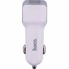 Авто зарядное устройство Hoco Z23 2USB 2 4A 12-24V Lightning белый с кабелем 1м