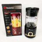 Блендер Domotec MS-613 електричний 250 мл з чашею подрібнювача, реверсивне обертання, тиха робота, для смузі та дитячого харчування, пластиковий корпус, Чорний