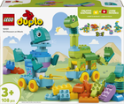 Конструктор LEGO Duplo Динозавры на колесах 3в1 108 элементов (10451)