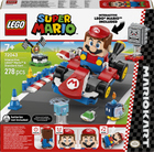 Конструктор LEGO Super Mario Kart Интерактивная фигурка Марио и стандартный Карт 278 деталей (72043)