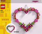 Конструктор LEGO Украшение в форме сердца 254 детали (40638)