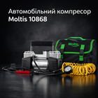 Автокомпресор Moltis 10868 150 psi 25 А 90 л 2 циліндра. шланг 6 м з дефлятором клеми 10010
