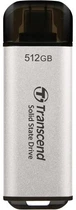 Зовнішній накопичувач SSD, 512Gb, Transcend ESD300, Silver (TS512GESD300S)